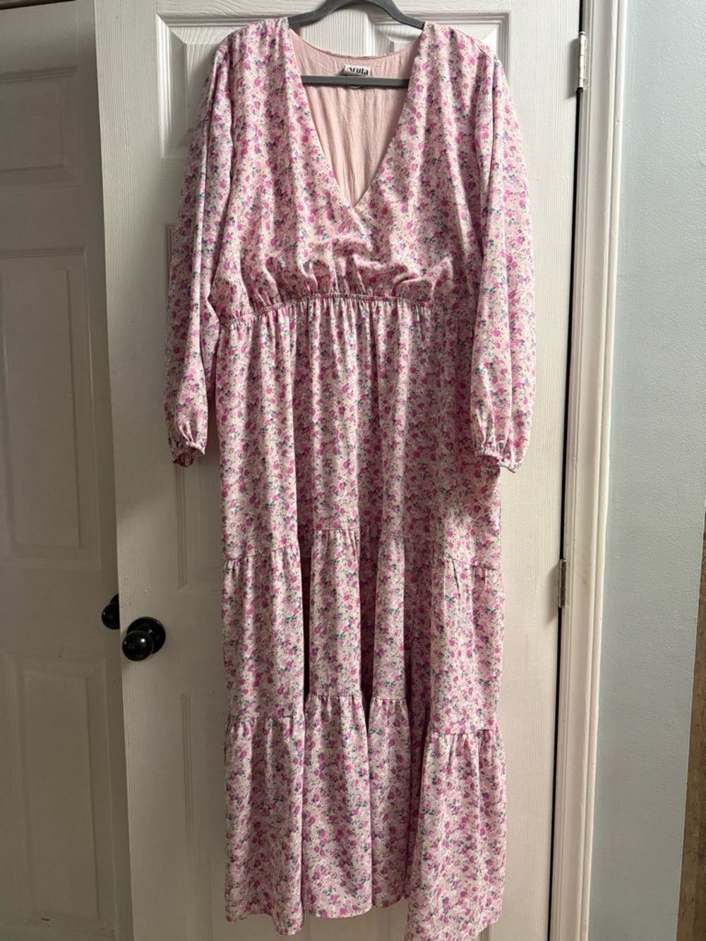 Arula Maxi Dress Floral Long Sleeve Dress Size B